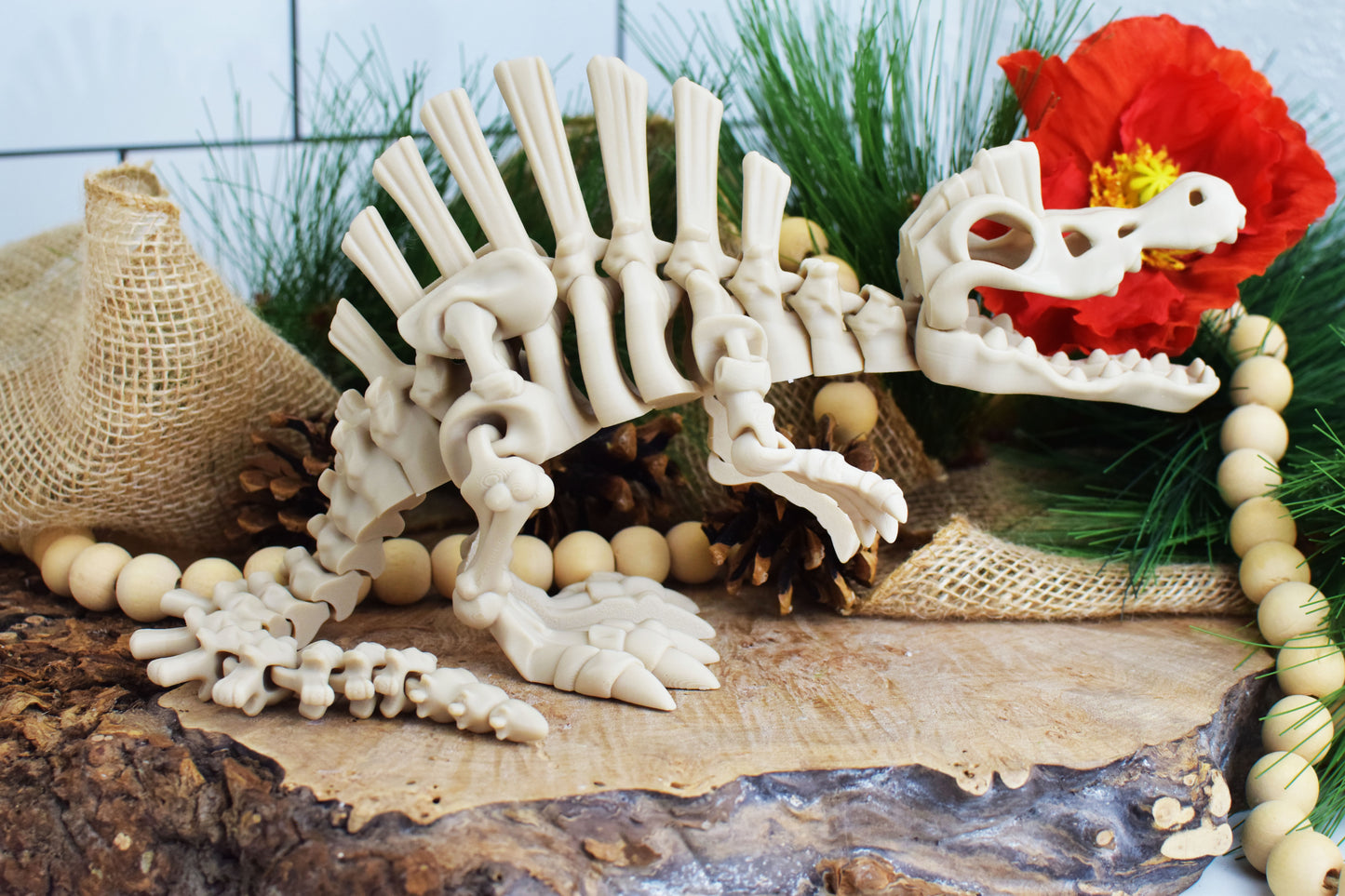 3D Printed Dinosaur Skeleton Spinosaurus