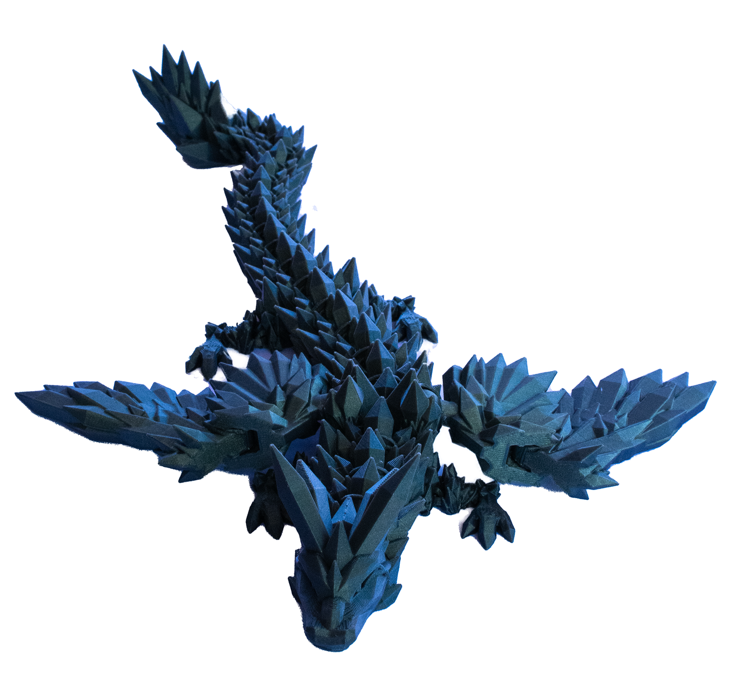3D Printed Crystal Dragon With Wings