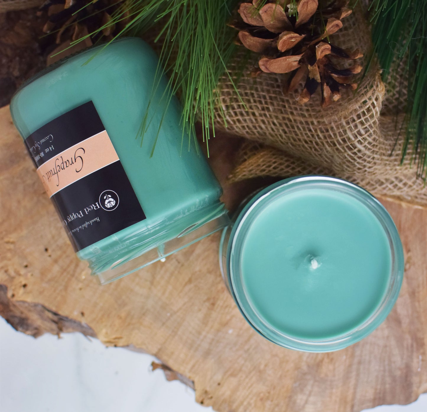 Grapefruit Pine Hand Poured Candle