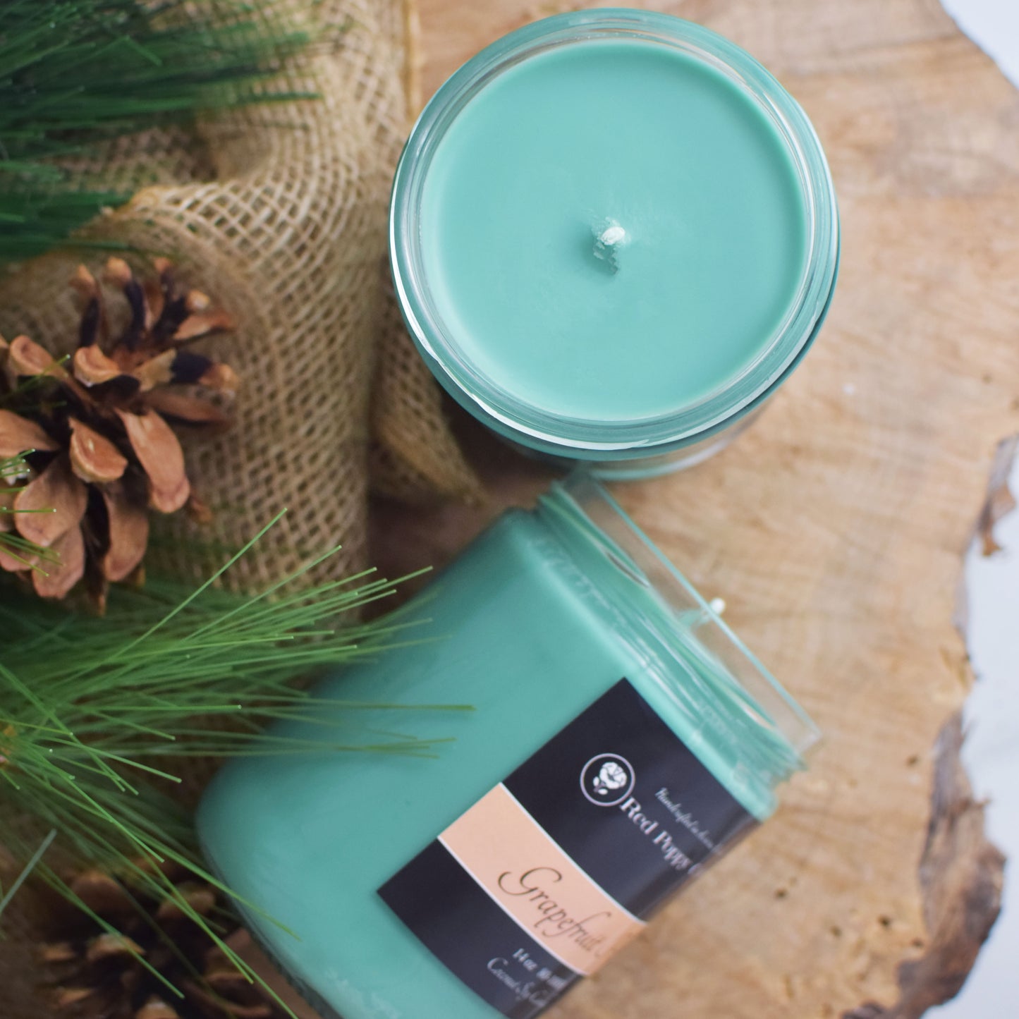 Grapefruit Pine Hand Poured Candle