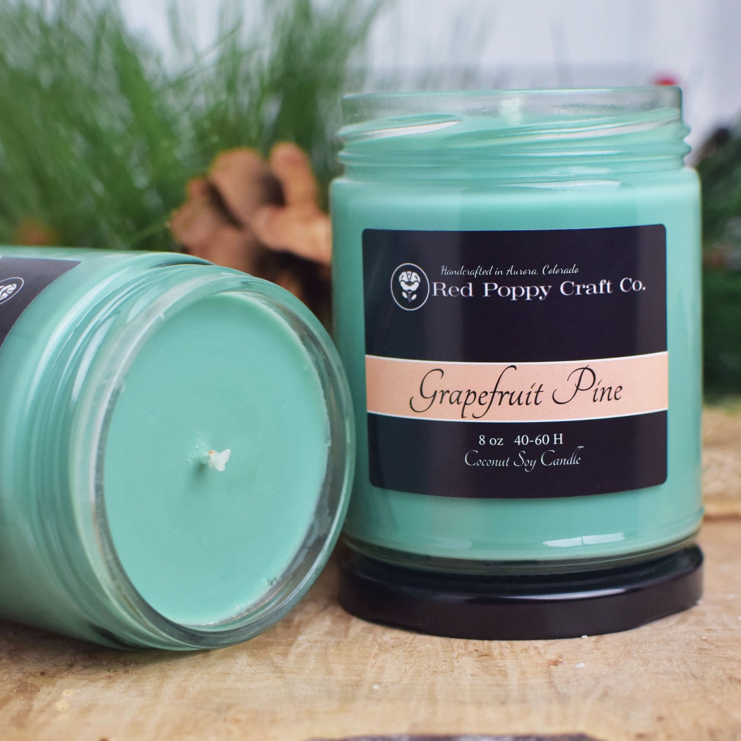 Grapefruit Pine Hand Poured Candle