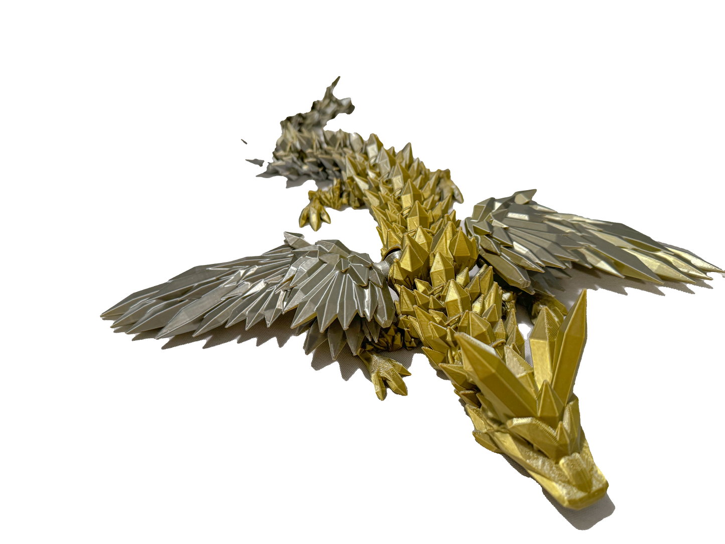3D Printed Crystal Dragon With Wings