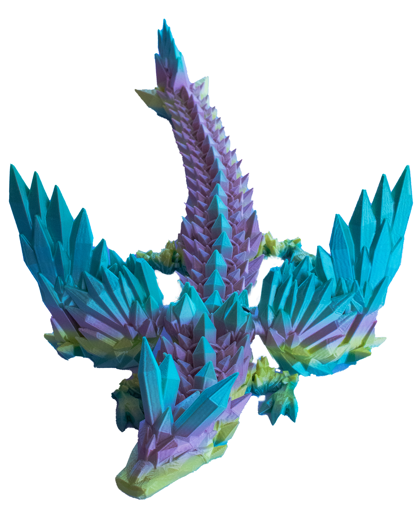 3D Printed Crystal Dragon With Wings
