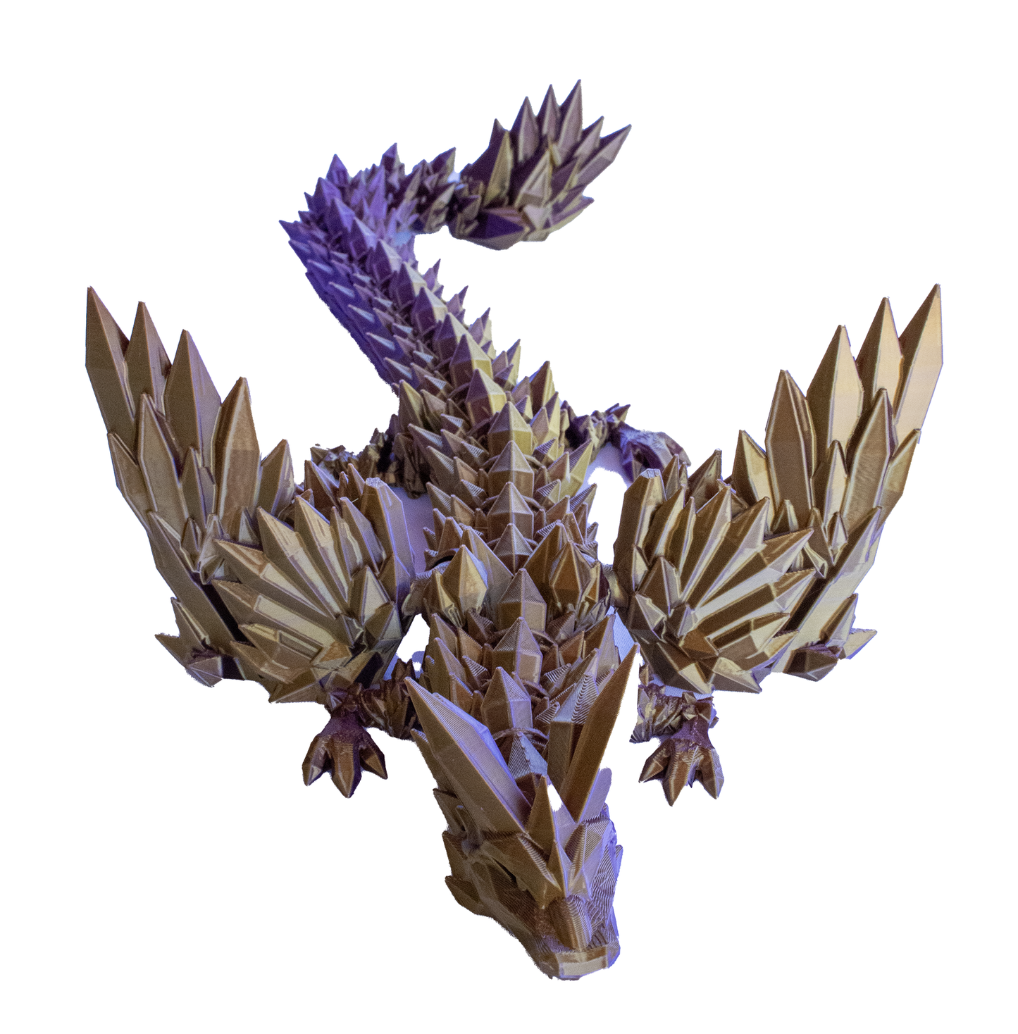 3D Printed Crystal Dragon With Wings
