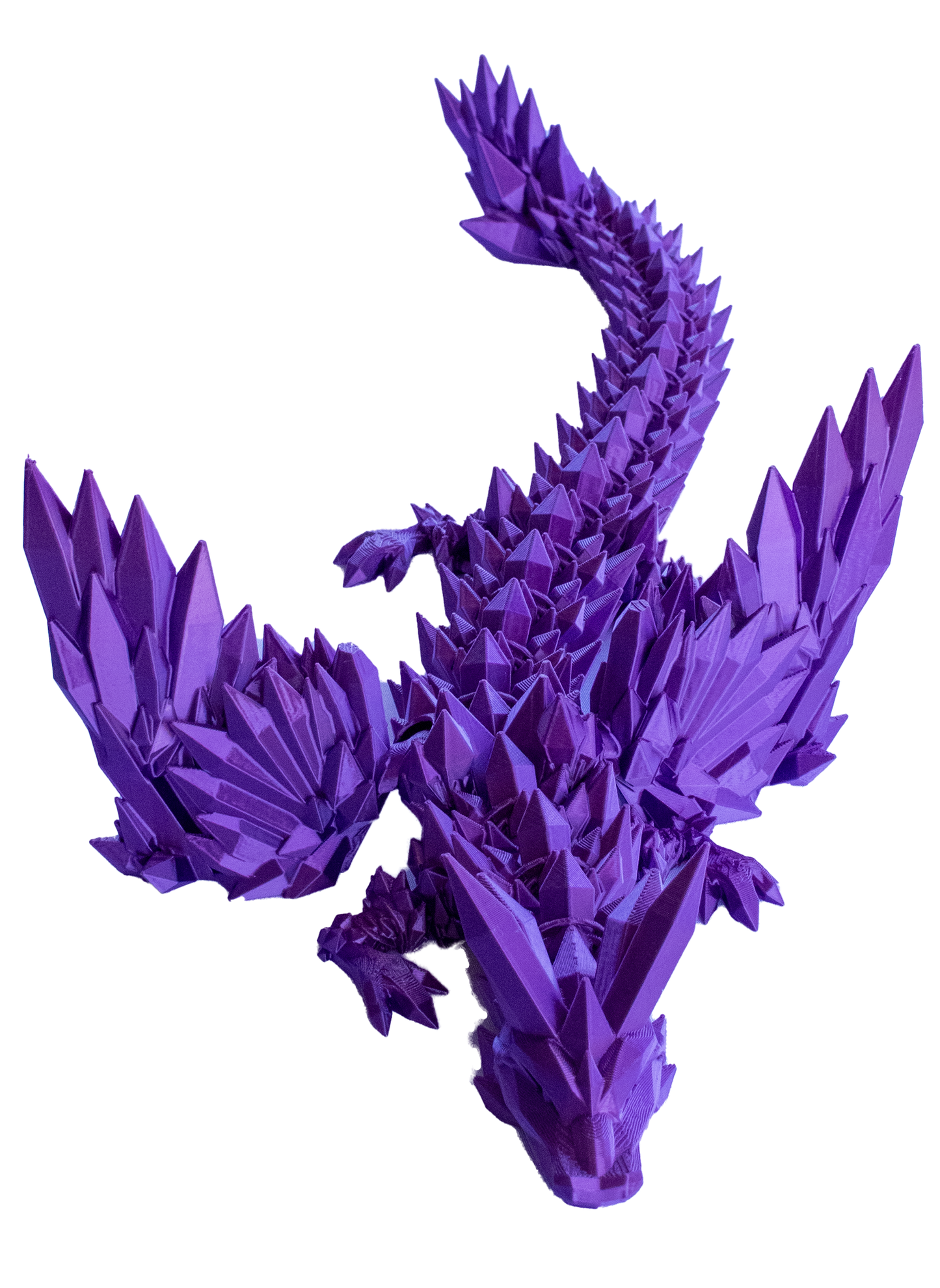 3D Printed Crystal Dragon With Wings