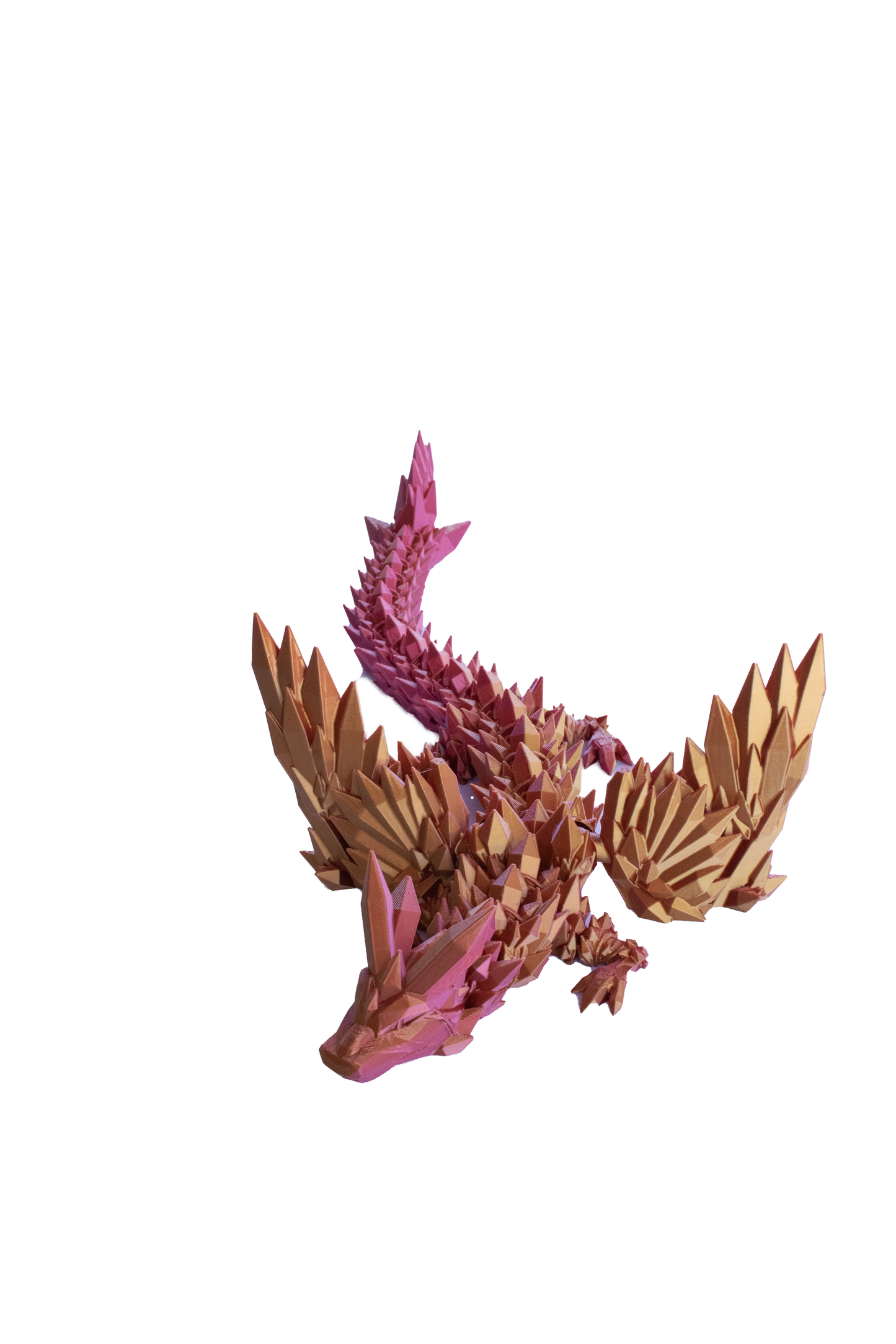 3D Printed Crystal Dragon With Wings