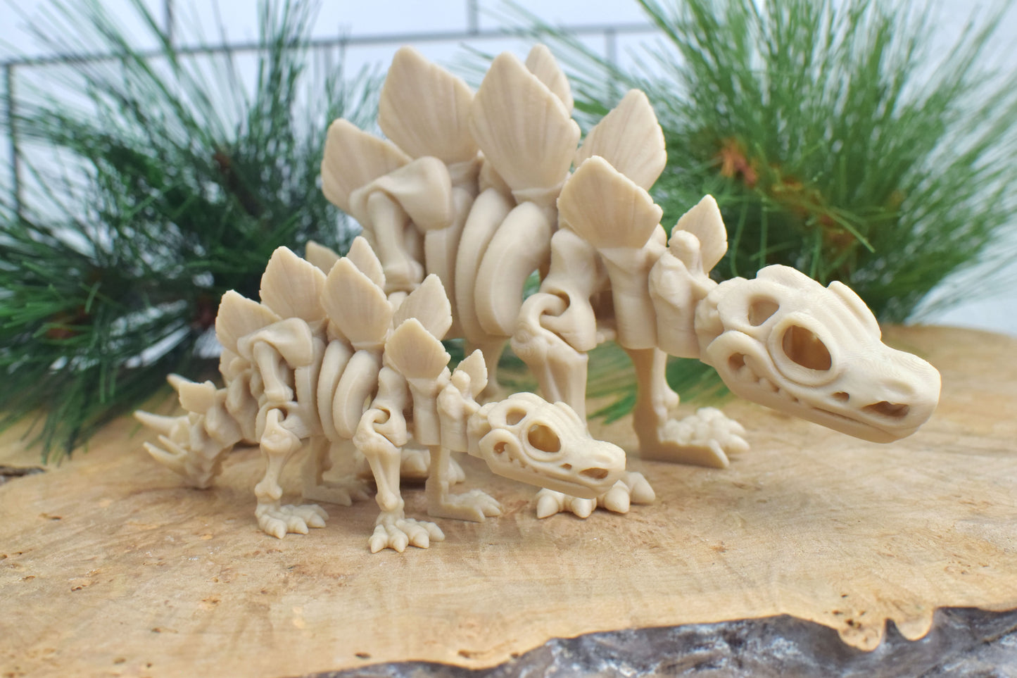 3D Printed Stegosaurus Skeleton