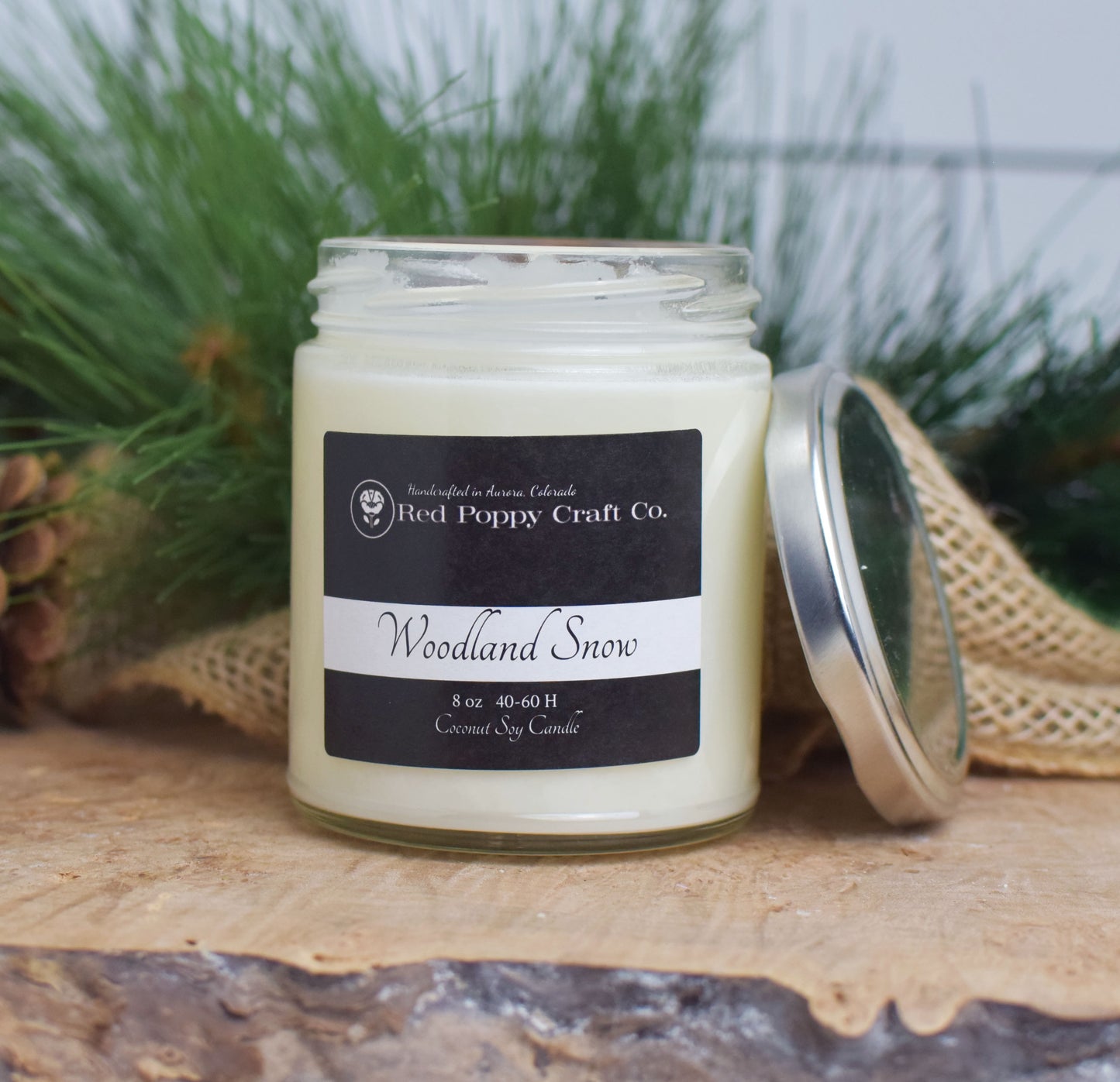 Woodland Snow Candle