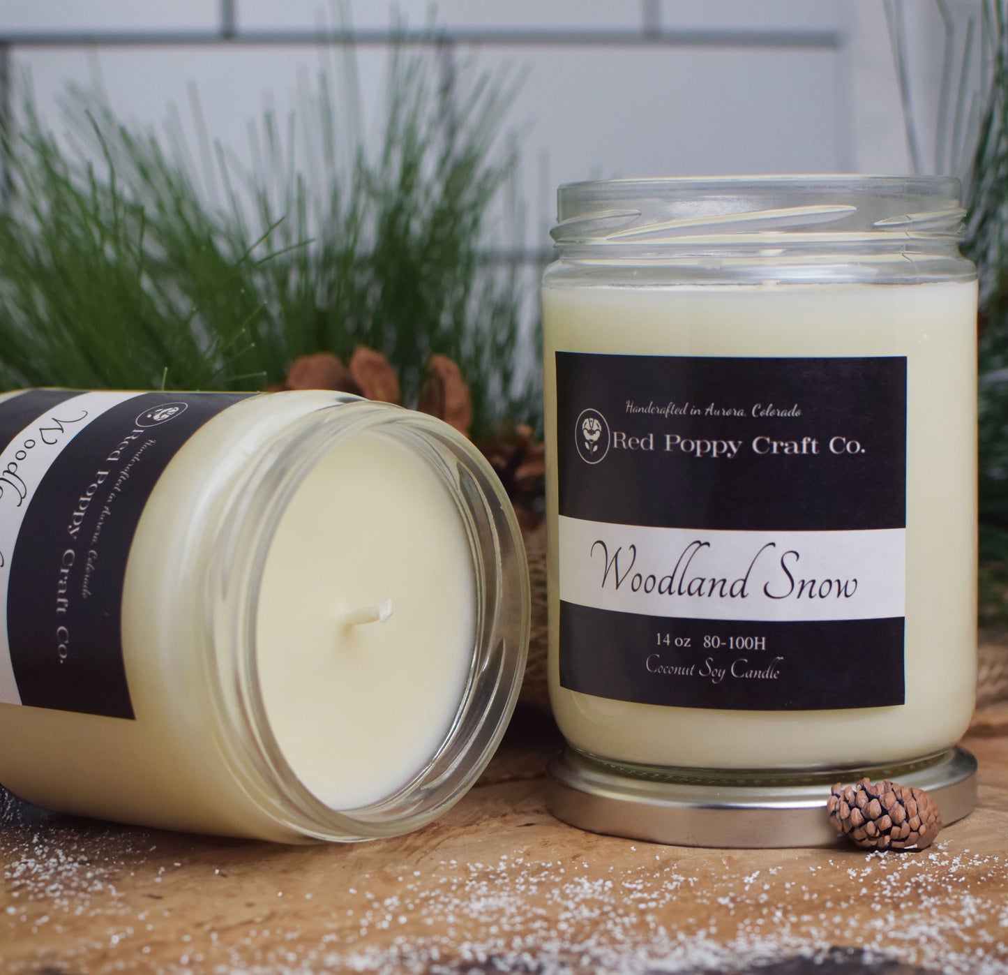 Woodland Snow Candle