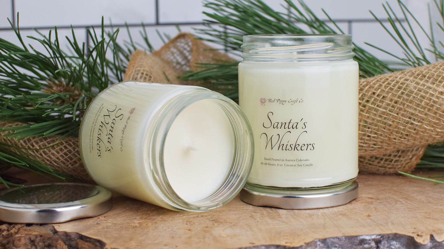 Santa's Whiskers Candle