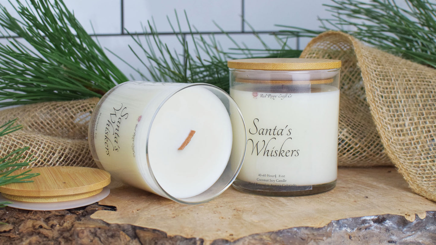 Santa's Whiskers Candle