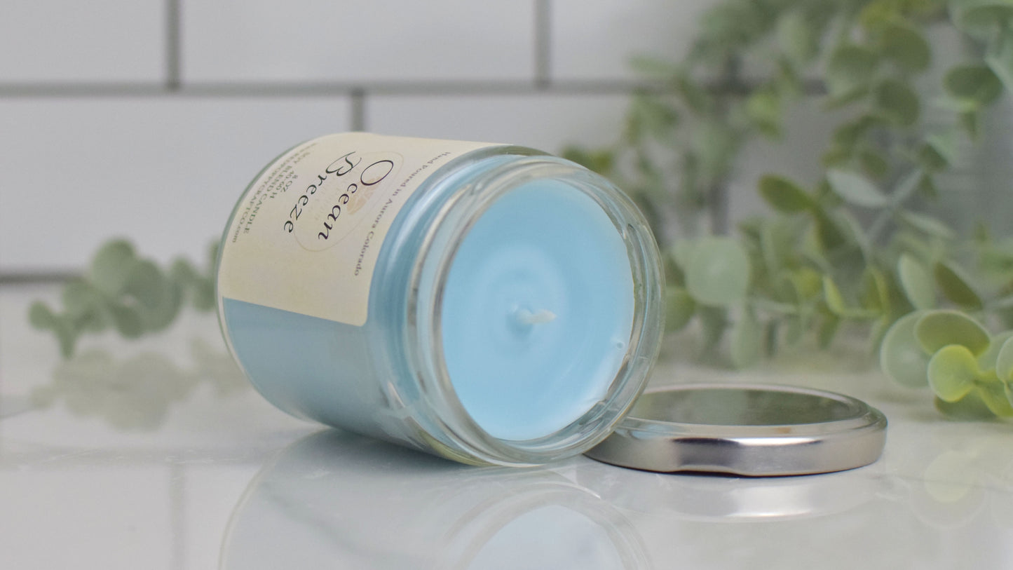 Ocean Breeze Hand Poured Soy Blend Candle