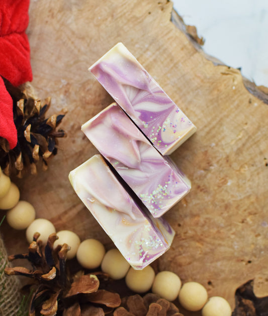 Cashmere Plum Tussah Silk Soap