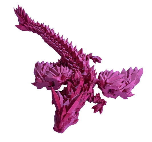 3D Printed Crystal Dragon With Wings