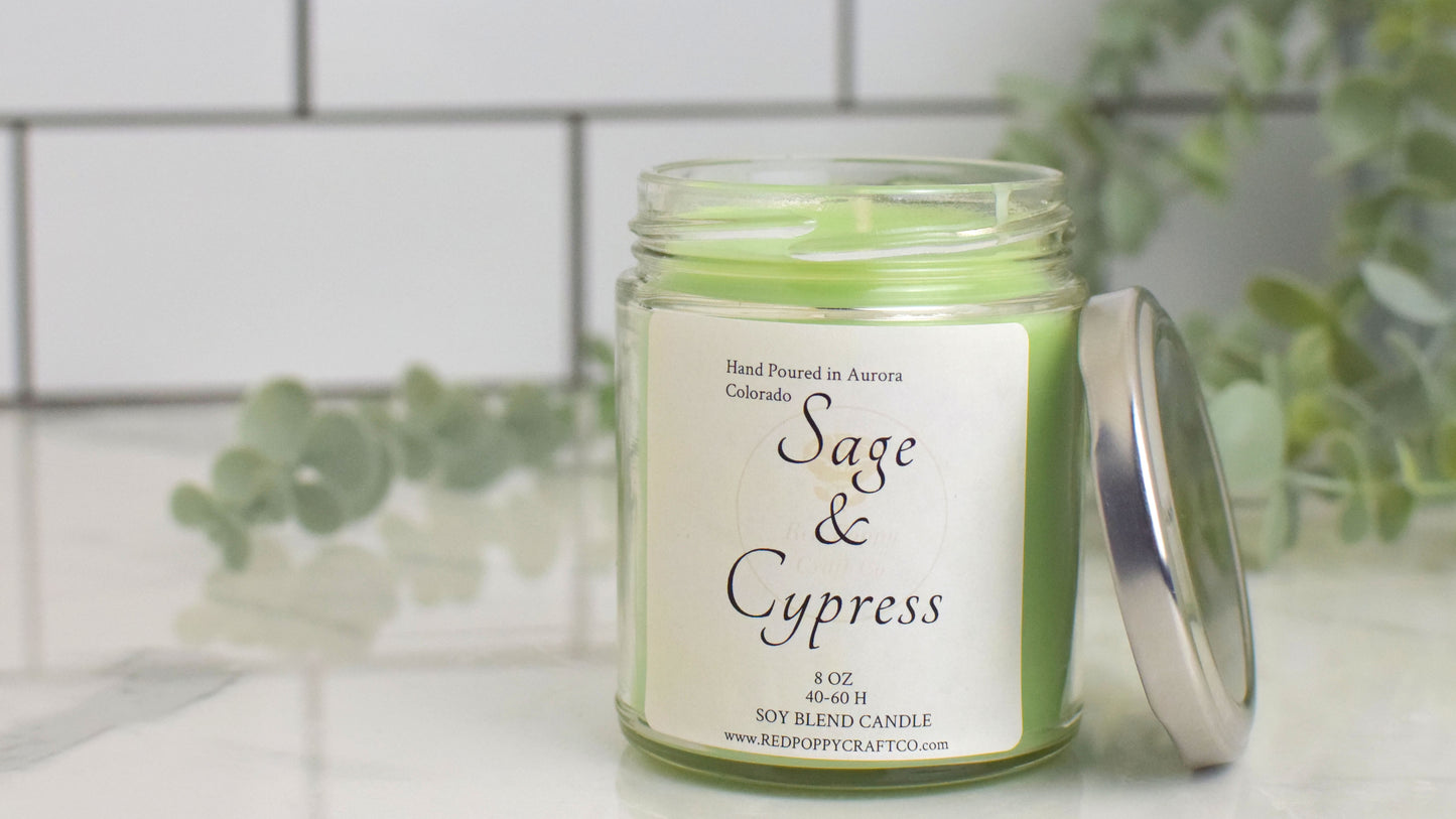 Sage and Cypress Candle